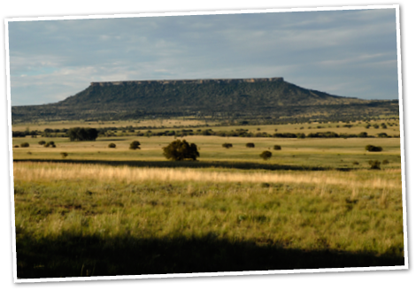 South Africa, Free State, 2008: A flat topped mesa in the Koranna Mountains in Eastern Free State. Photograph by Graeme Williams