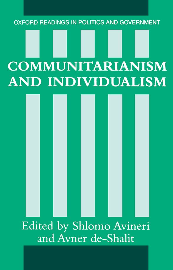 Oxford University Press Communitarianism And Individualism P 