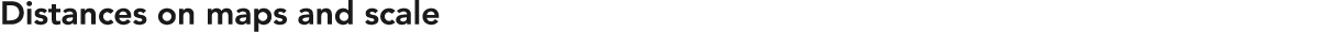 Distances on maps and scale