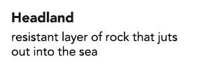 Headland resistant layer of rock that juts out into the sea